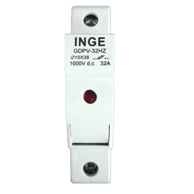 DC 1P Fuse base 20A 1000VDC 10x38mm Fuse Holder